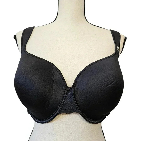 Torrid Curve Black Sexy Full Coverage Lined Supportive Bra 42C - Picture 2 of 8